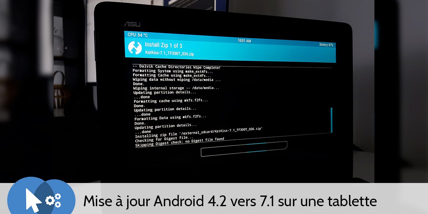 Mise à jour d’une tablette Android